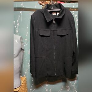 Emma James Elegant Black Zip-Up Blazer